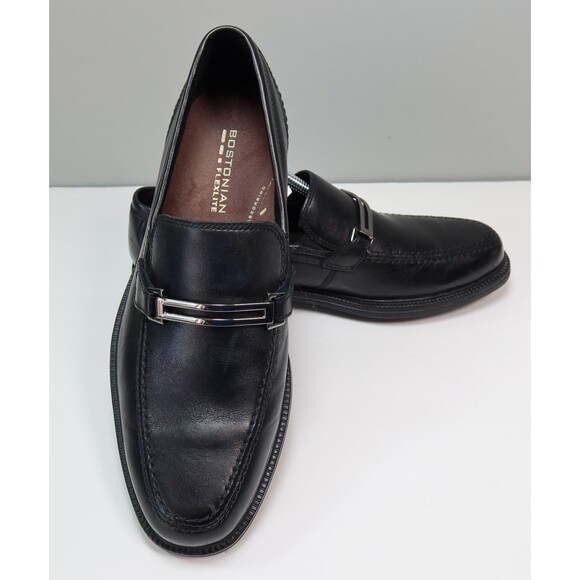 Bostonian Flexlite Mens Shoes Size 8.5M Black Leather Slip On Casual Loafers main image 5